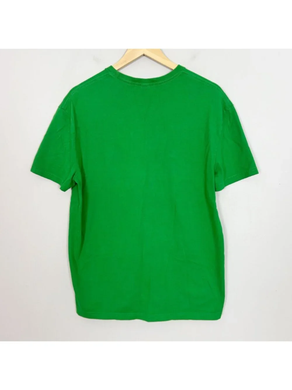 Vintage Polo Ralph Lauren Green Spellout Logo T-Shirt Size Medium Men's